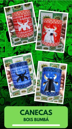 Canecas Personalizadas - Boi Bumbá Garantido Caprichoso - Parintins Festival NerdDog Store