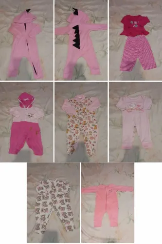 Lote de roupas de bebê menina P ao G