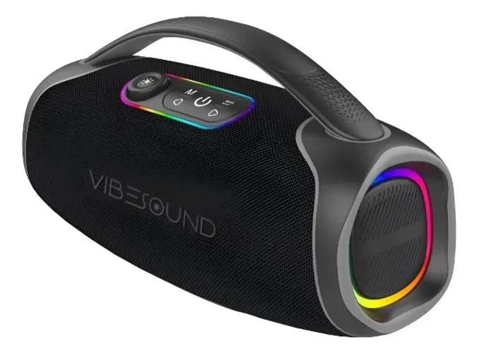 Caixa de som portátil Vibe Sound Vs010 Bazuka preta 100w Bluetooth Pronta Entrega
