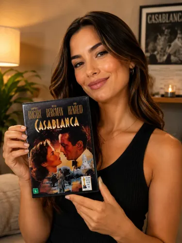 Casablanca dvd clássico romance Ingrid Bergman Humphrey bogart