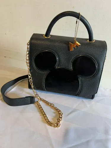 BOLSA MEDIA MINIE NOVA ORIGINAL ( ETIQUETA INTERIOR) 2 Alças opcionais 23 x 20cm