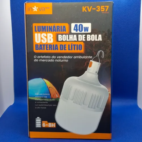 Lâmpada de Led recarregável USB camping