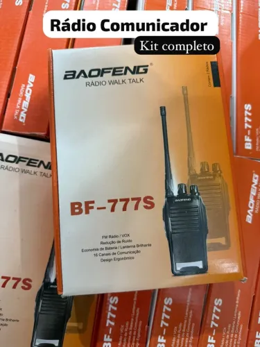 Kit 2 Rádios Comunicadores Baofeng Bf777s Profissional