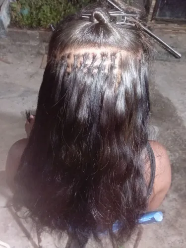 Mega hair no italiano vietnamita liso ondulado 170 gramas