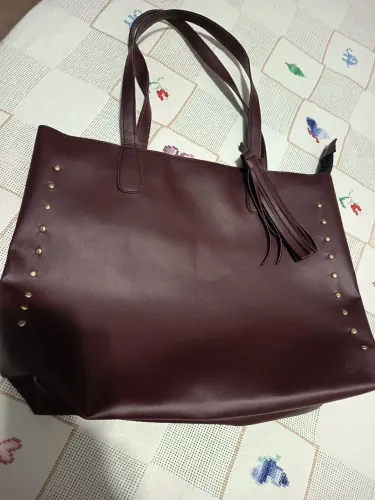 Bolsa marrom 40larg x30alt x11profund