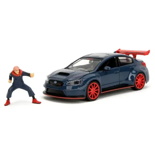 MINIATURA DE CARRO JADA JUJUTSU KAISEN - SUBARU WRX STI 2016 & YUJI - ESCALA 1/24 (34714)