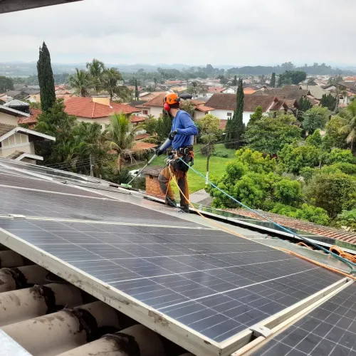 Limpeza de placas solar