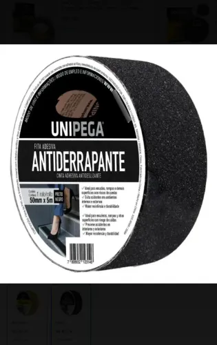 fita antiderrapante para piso autocolante de 5 metros, caixa fechada. 