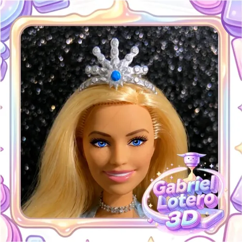 Coroa para a boneca Rayla Rainha das Nuvens do filme a Magia de Aladus - impressão 3D