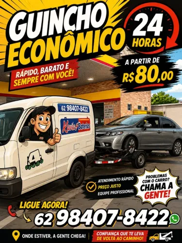 Guincho e frete e mudanças barato 24h