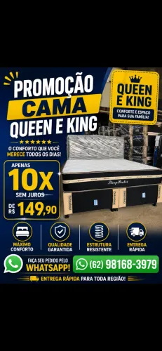 Cama King nova