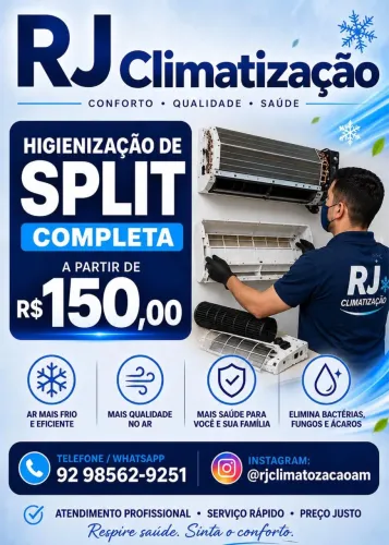 Higienização de Split