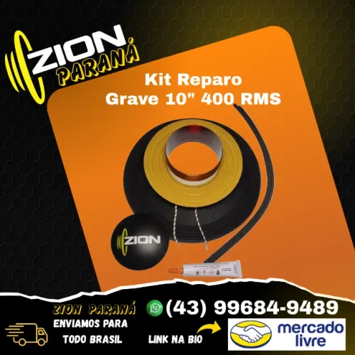 Kit Reparo Original Alto Falante Zion 10 Pol - 10810 Mgx Pro