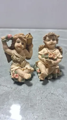 6 estatuas de anjo de resina