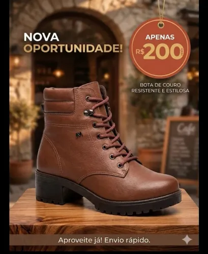 Bota estilo coturno feminina 