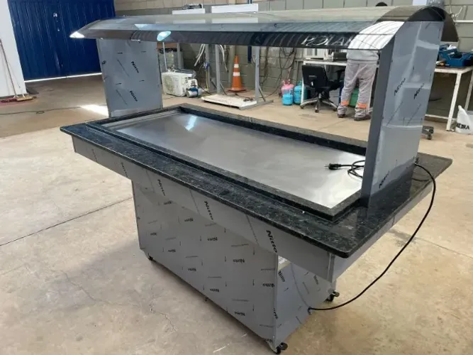 Buffet Self-Service Refrigerado Polar BRF-12 220V - 12 Cubas - Novo/Nunca Usado