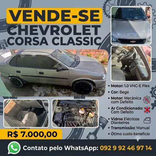 Chevrolet Corsa SED Class.life 1.0/1.0 Flexpower (álcool) 2009