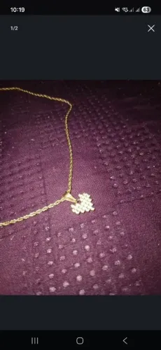 Cordão e pingente MAGOLD (NAO É OURO, POREM SEMIJOIA DE OTIMA QUALIDADE)