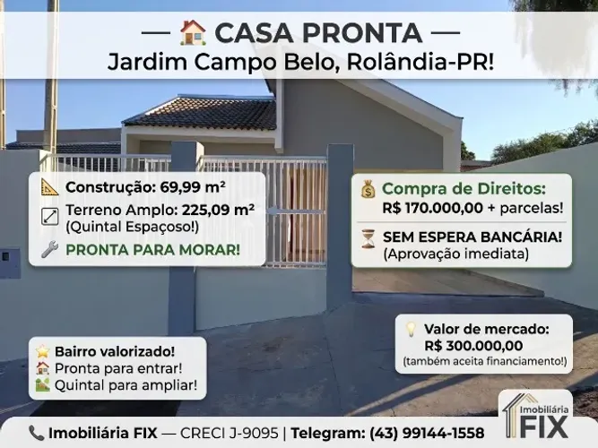 ? OPORTUNIDADE: COMPRE OS DIREITOS E MUDE JÁ!
