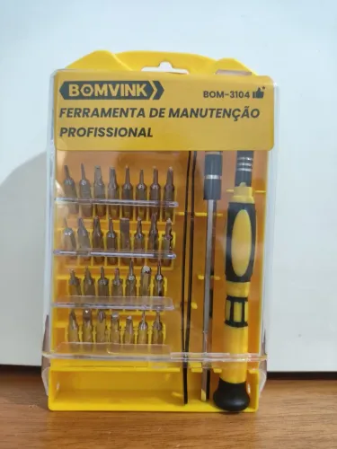 Kit ferramentas chave de precisão bomvick 31 peças para celular e relógio