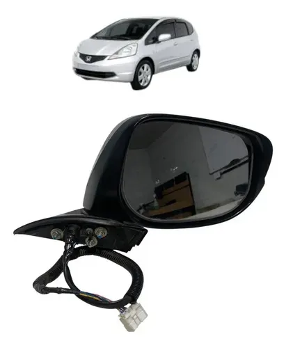 Retrovisor Direito C/ Seta Honda Fit 2009/2013 (5 Fios)
