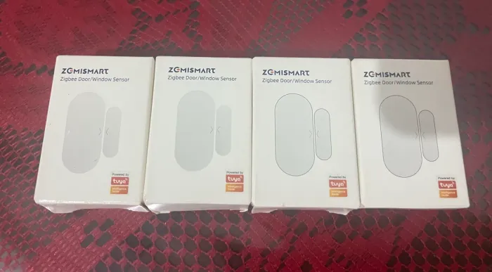 Sensor de porta/janela zemismart Zigbee branco - 4 unidades 