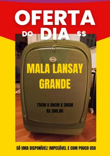 Mala Lansay Verde Grande novíssima