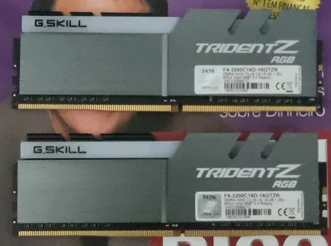 Memória Ram 2x8 frequência 3200mhz cl16 (G.SKILL)