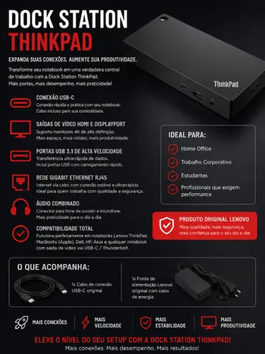 Docking Station Lenovo USB-C
