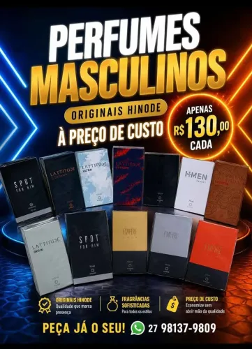 Perfumes masculinos originais Hinode
