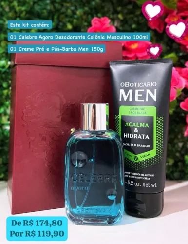 Presente Celebre Agora. Kit O Boticário Men. Original e lacrado. Faço entregas.