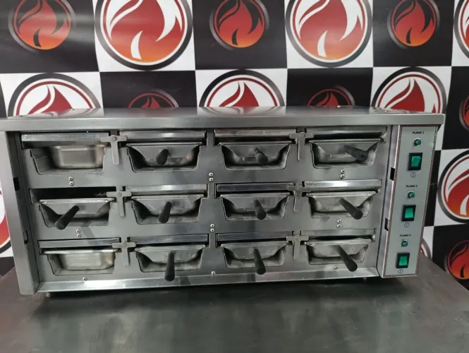 Conservador de proteína 12 cubas 220 volts usado funcionando perfeitamente garantia 4 mese