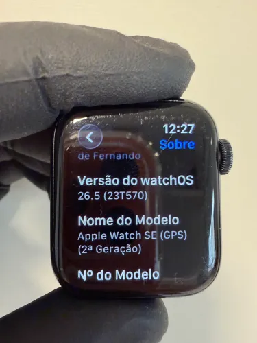 Apple Watch SE 2 40mm preto saúde 88%