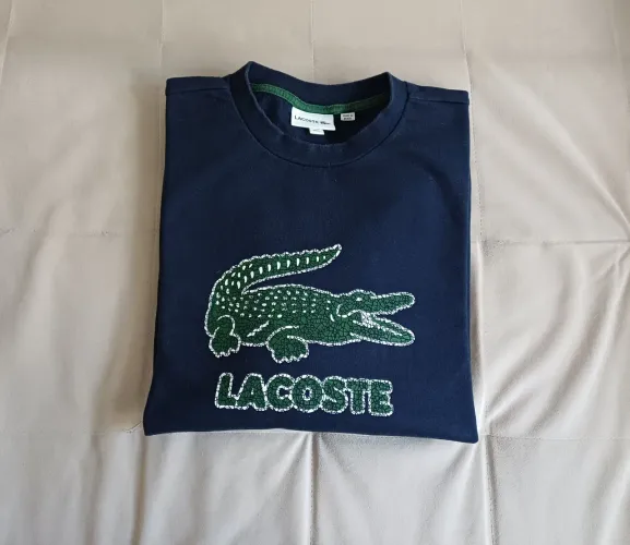 Moletom Masculino Lacoste Azul Marinho Original - Tam XL