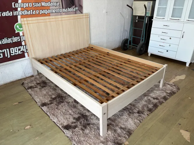 Cama casal MDF ótima ( entrego)