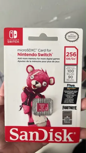 Cartão de Memória Sandisk 256gb - Nintendo Switch