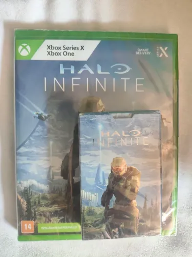 Vendo ou troco kit Halo Infinite + Baralho Halo por outros jogos Xbox, leia a descrição.