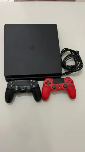 PS4 Slim 1TB Original + 2 Controles + Jogos | Completo