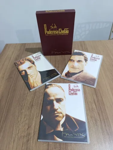 Box Poderoso Chefão O Senhor dos Anéis X-Men e Batman Trilogia Cavaleiro das Trevas