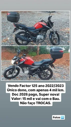 Factor 125, vermelha com 4mil km.
