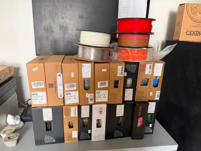Lote com 25 Rolos de Filamento Impressora 3d