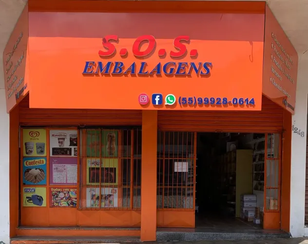 Loja de embalagens à venda