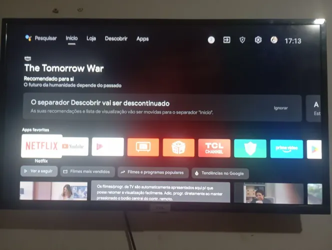 Vendo smartv TCL "32" toda em ordem (R$:750) qualquer coisa me chama no ZAP *83