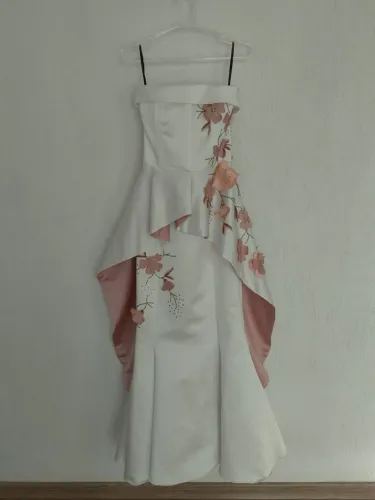 Vestido de Festa Vitor Zerbinatto Off-White