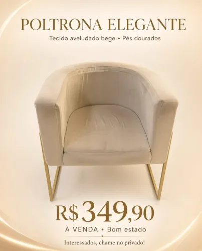 Poltrona aveludada