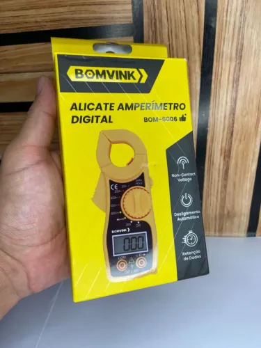 ALICATE AMPERÍMETRO DIGITAL BOMVINK BOM-6006 an4