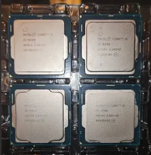 Lote 04 Processadores Intel Core I5-9500 E 6500 (Usado)Lote 04 Processadores Intel Core I5