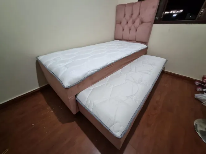 Cama solteiro com auxiliar 
