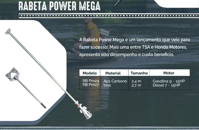 Rabeta Mega Power Tsa Inox de 9/15hp