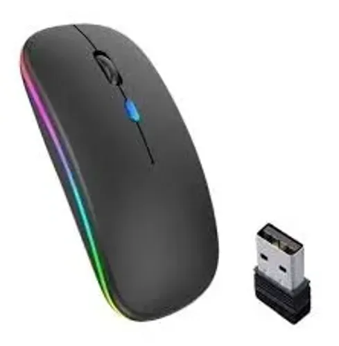 (NOVO) Mouse sem fio Recarregável RGB Gold MS-03